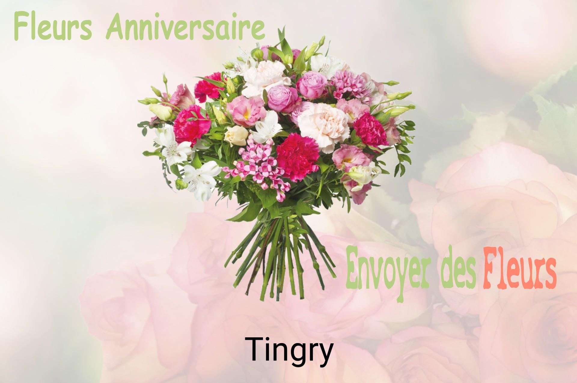 Bouquet de fleurs d’anniversaire livré à Tingry